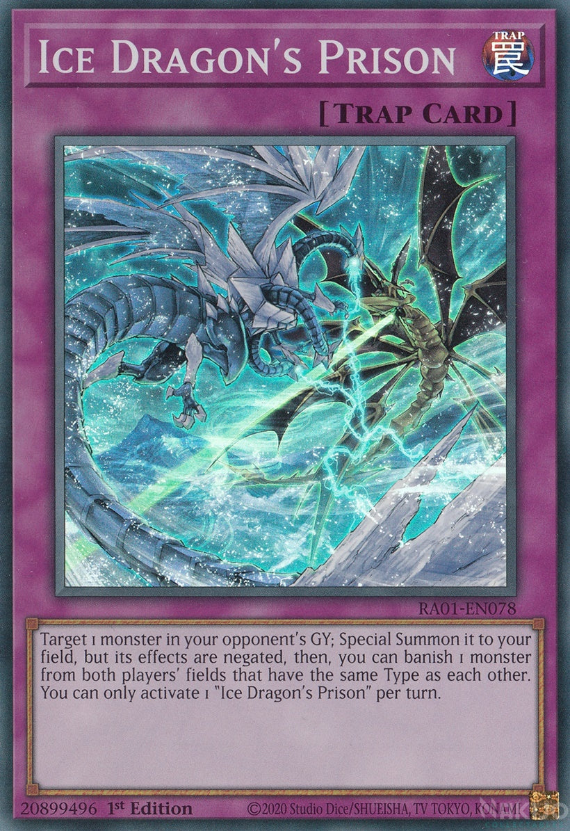 遊戯王 RA01-EN078 天龍雪獄 Ice Dragon's Prison (英語版 1st Edition